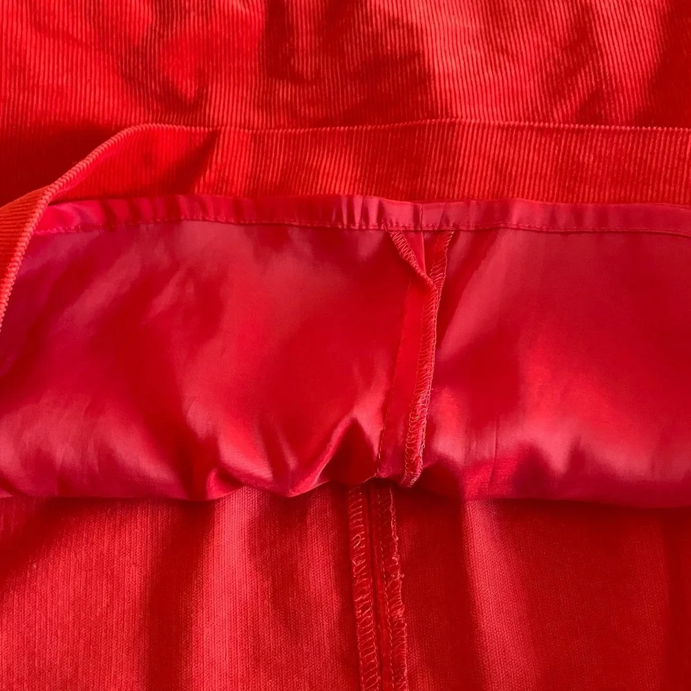 J.Crew Red Corduroy A-Line Mini Skirt 6 Cotton Zip Front Dark Academia Fall